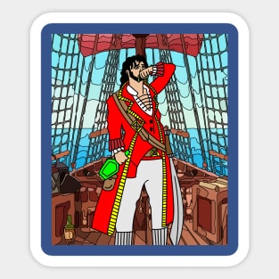 Pirate Pirate Ship Treasure Island Sticker